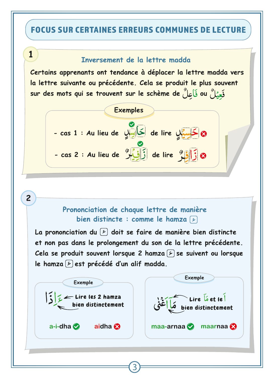 Page 3 du Petit livret de Tadjwîd