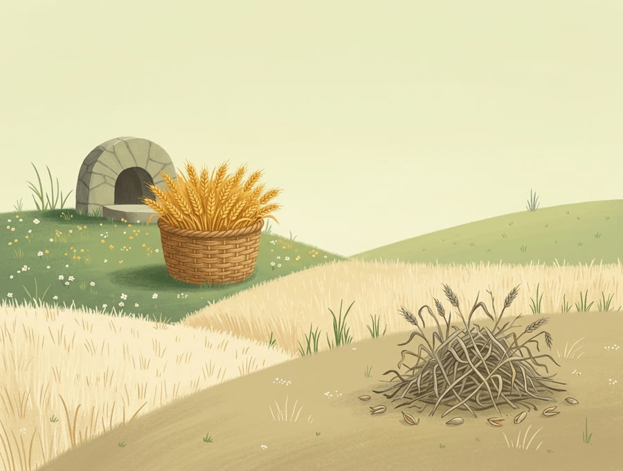 Les belles récoltes gardées, les mauvaises mises de côté